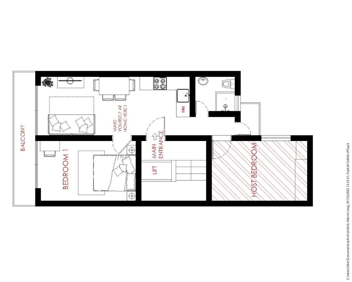 F8 1 Seaview Room, Living And Bathroom Shared , Stjulians سانت جوليان المظهر الخارجي الصورة